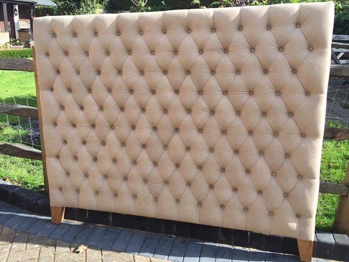 Cream headboard