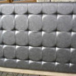Grey headboard