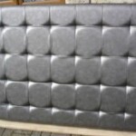 Grey headboard
