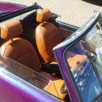 Car with brown seats