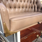 Brown interior of car