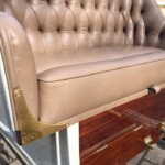 Brown interior of car