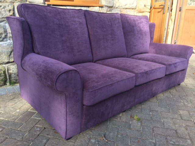 plum+sofa Plum coloured sofa